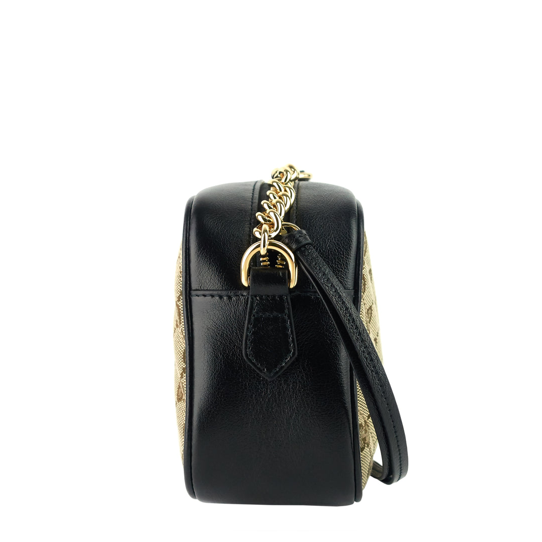 Marmont Small Monogram Canvas Chain Shoulder Bag