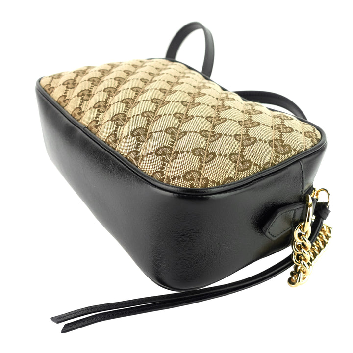 Marmont Small Monogram Canvas Chain Shoulder Bag