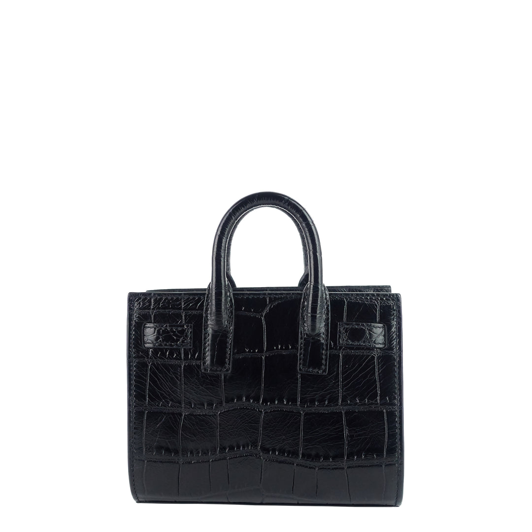 Sac de Jour Toy Croc Embossed Leather Bag