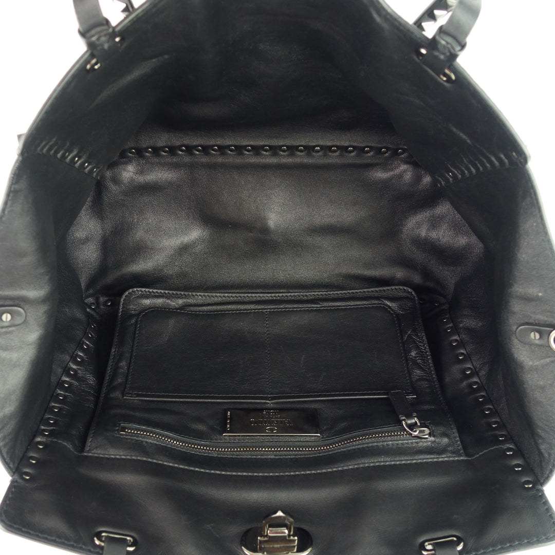 Rockstud Medium Calfskin Leather Bag