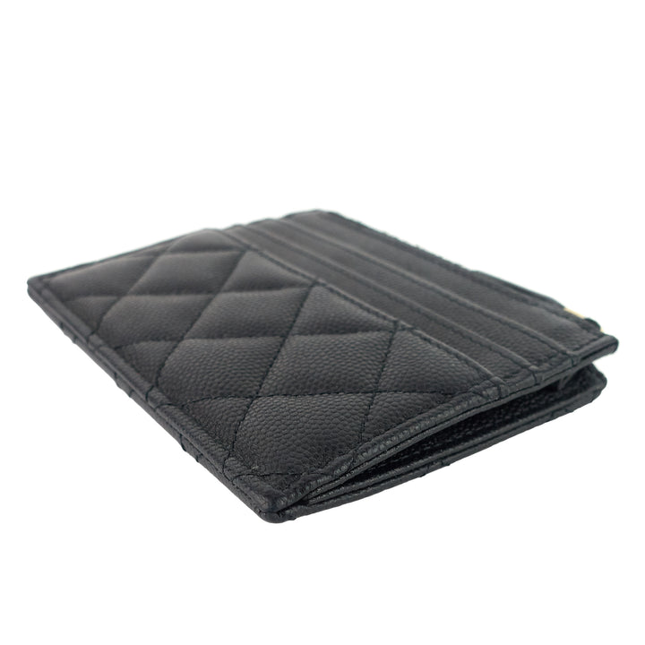 Classic Zip Caviar Leather Cardholder