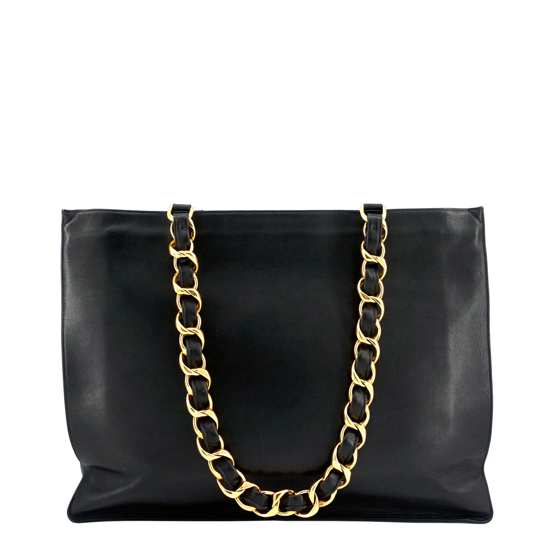 CC Chain XL Calfskin Leather Tote Bag