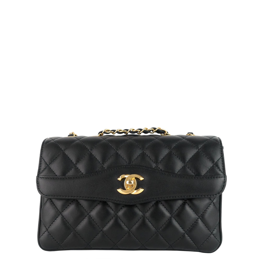 Coco Vintage Quilted Lambskin Leather Flap Bag