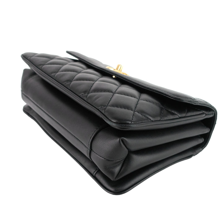 Coco Vintage Quilted Lambskin Leather Flap Bag