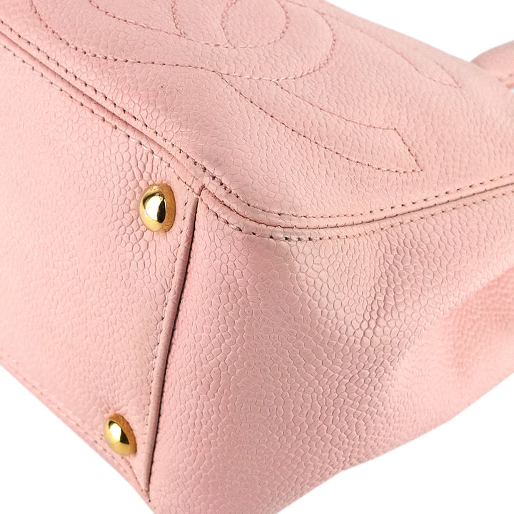 Triple CC Timeless Small Caviar Leather Tote Bag
