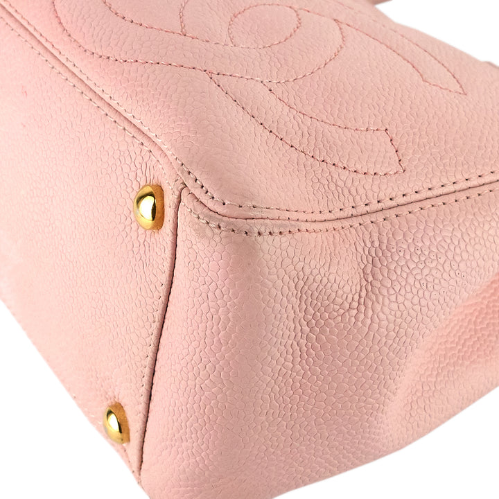 Triple CC Timeless Small Caviar Leather Tote Bag