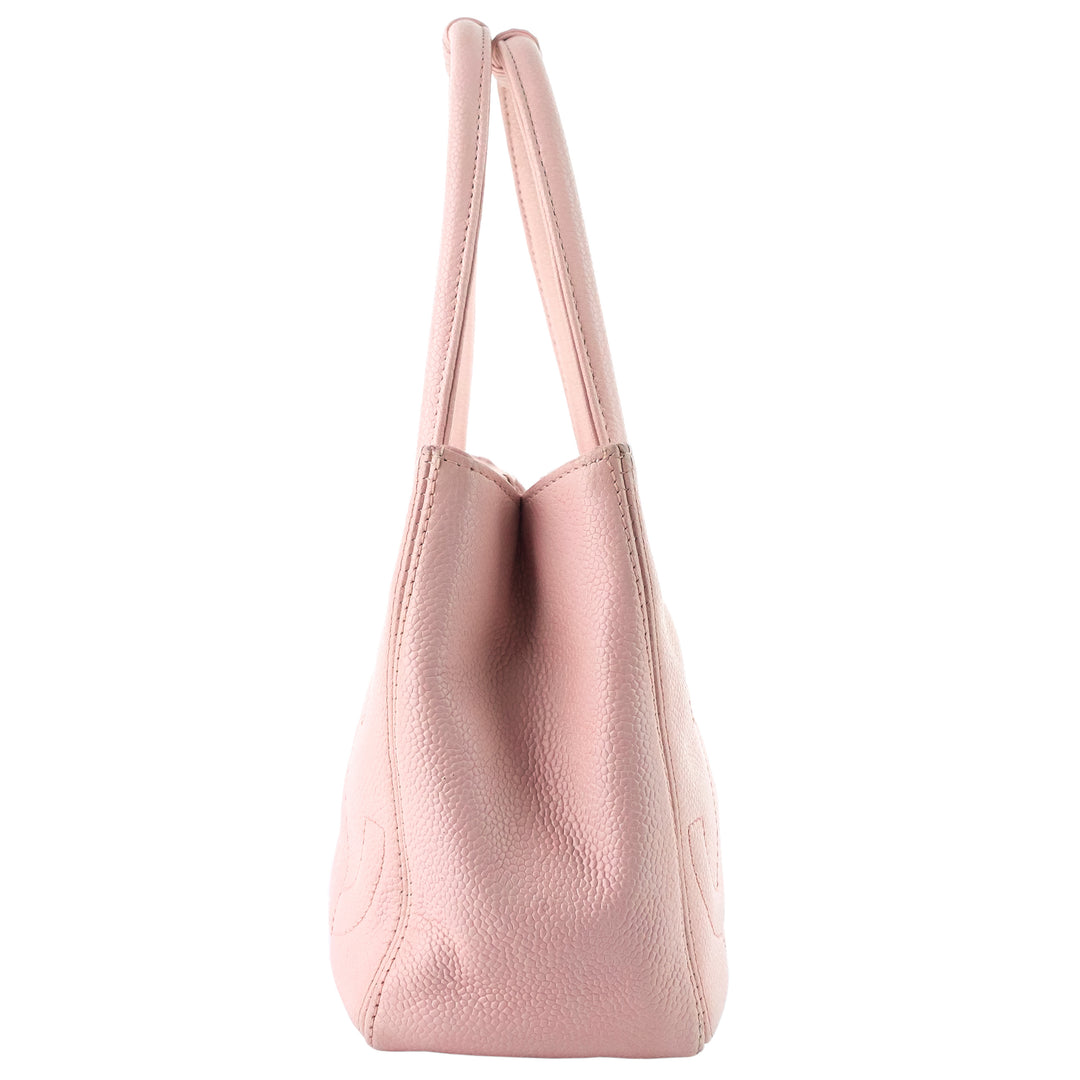 Triple CC Timeless Small Caviar Leather Tote Bag