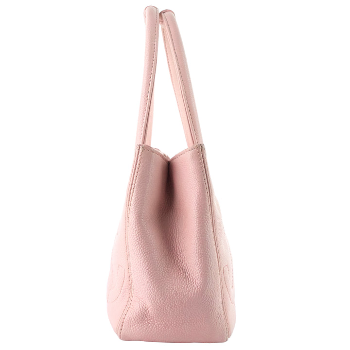 Triple CC Timeless Small Caviar Leather Tote Bag
