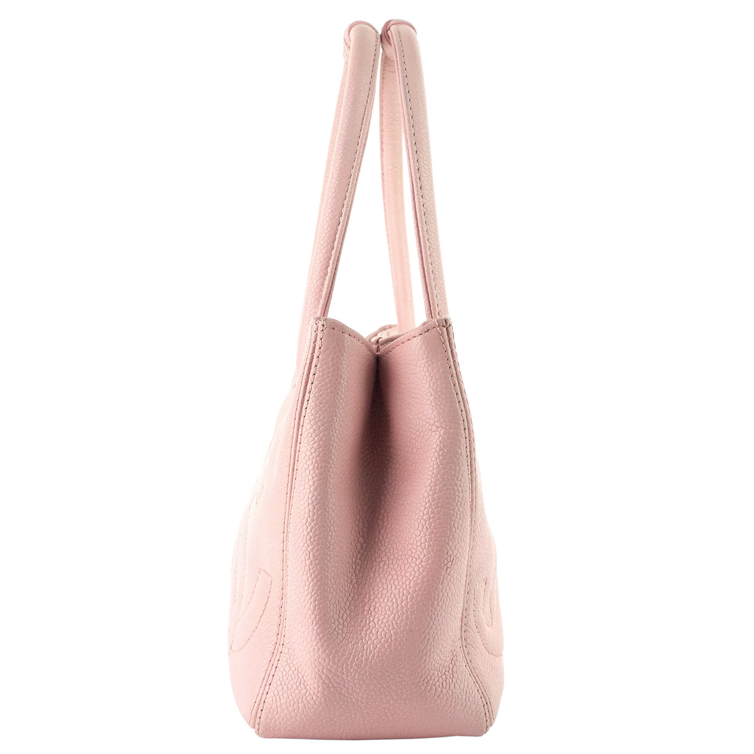 Triple CC Timeless Small Caviar Leather Tote Bag