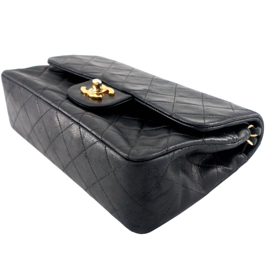 Classic Double Flap Small Lambskin Leather Bag