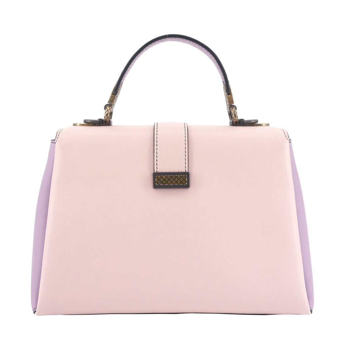 Piazza Top Handle Small Tricolour Leather Bag