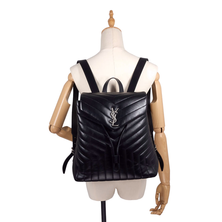 Loulou Medium Monogram Matelasse Chevron Leather Backpack