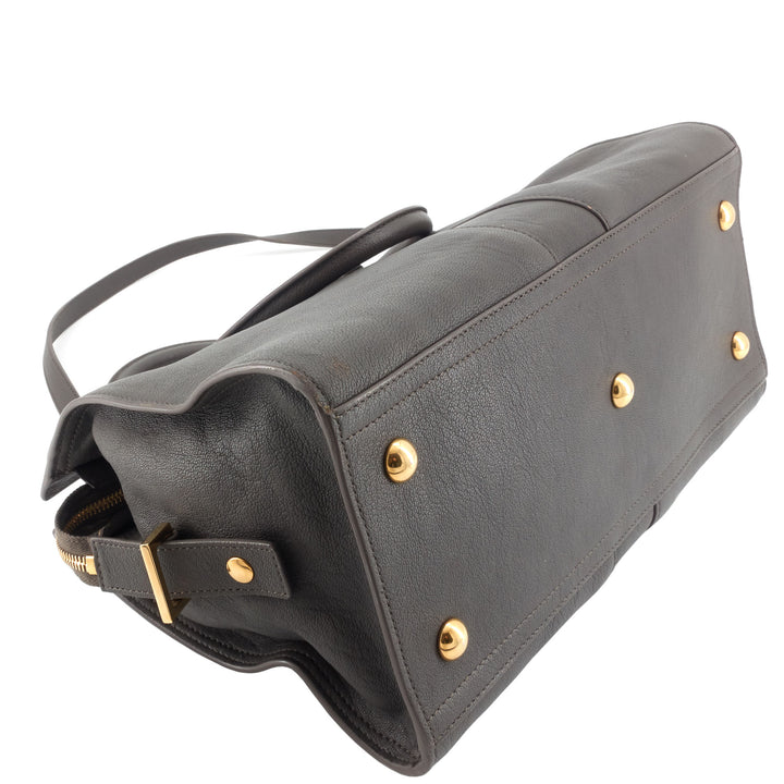 Classic Y Small Leather Cabas Bag