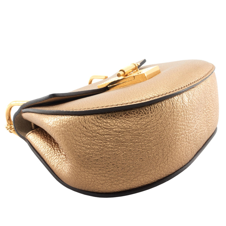 Drew Mini Metallic Goatskin Leather Bag