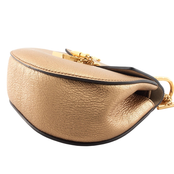 Drew Mini Metallic Goatskin Leather Bag