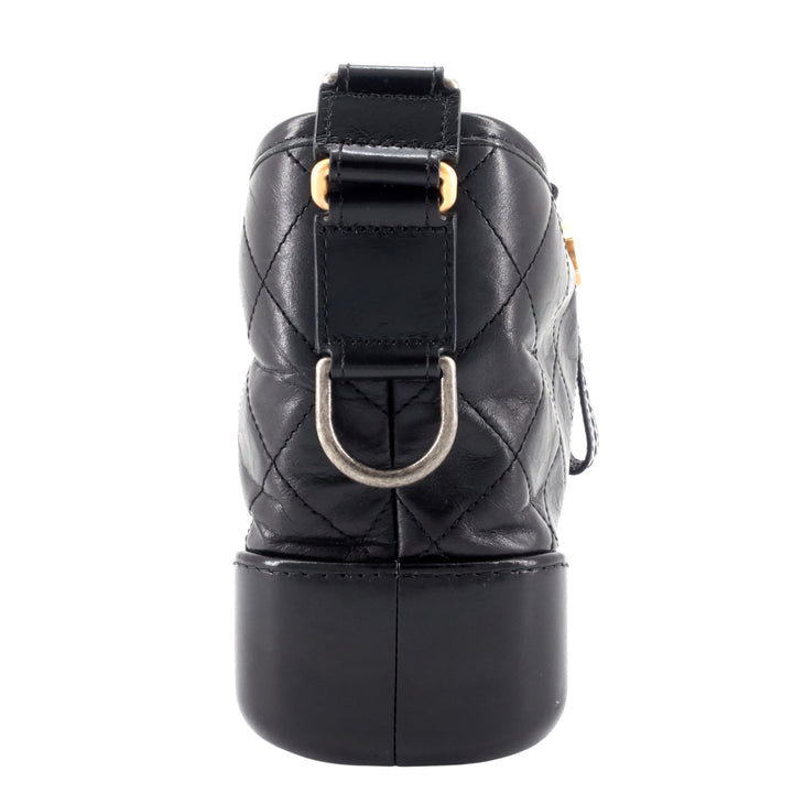 Gabrielle Small Aged Leather Hobo Bag