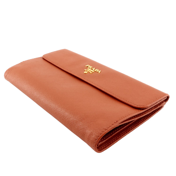 Continental Logo Saffiano Leather Wallet