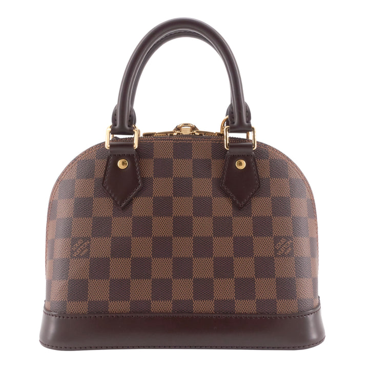 Alma BB Damier Ebene Canvas Handbag