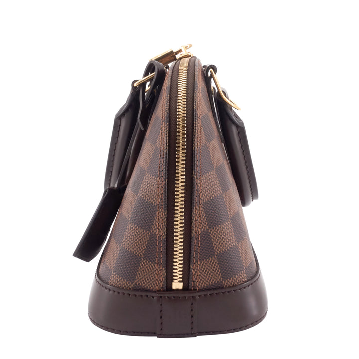 Alma BB Damier Ebene Canvas Handbag