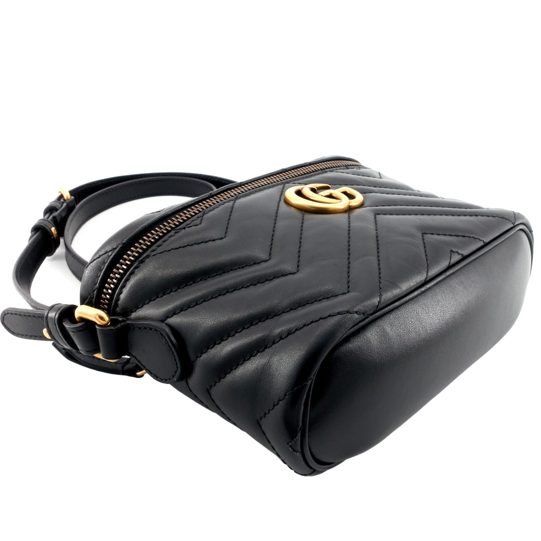 GG Marmont Mini Vanity Leather Crossbody Bag