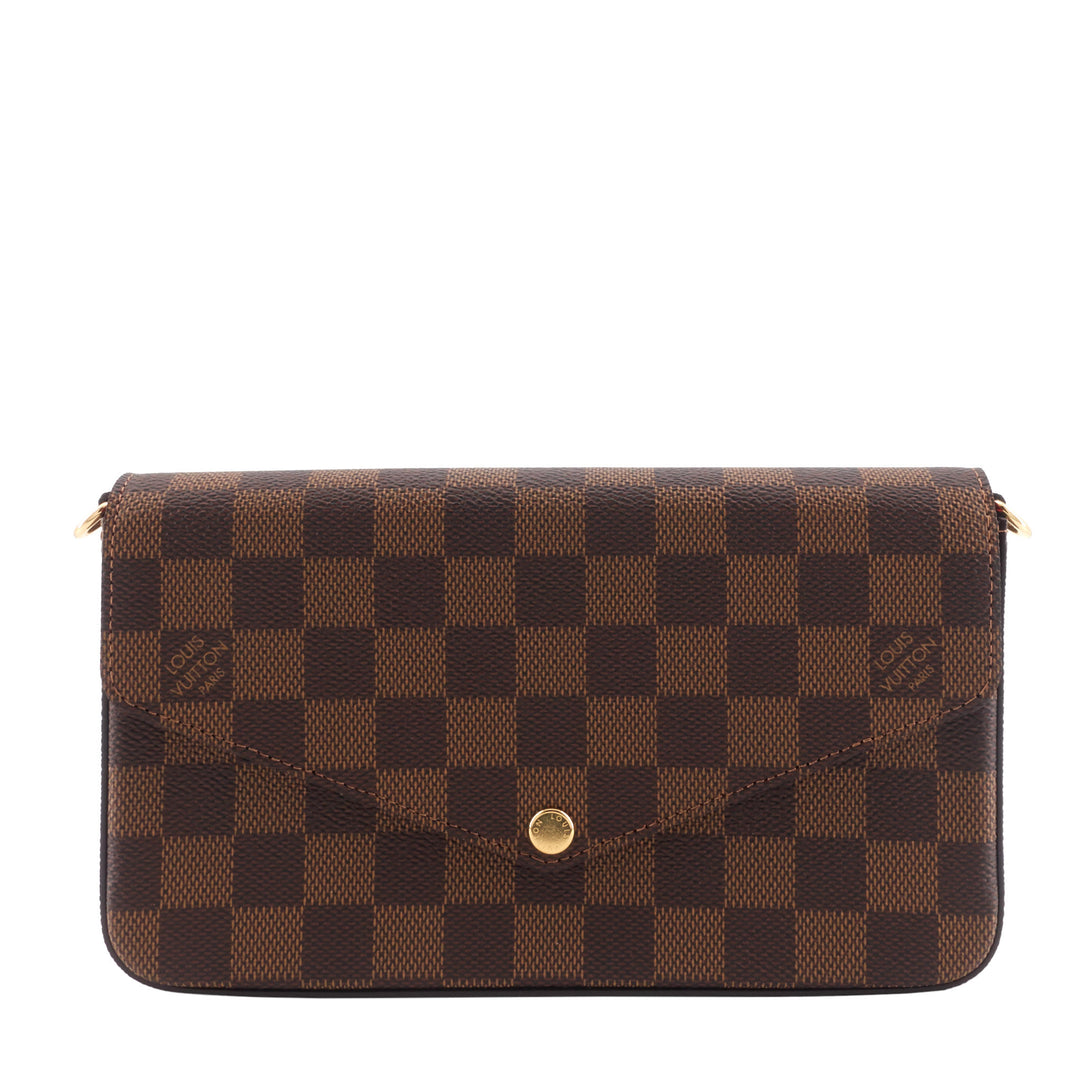 Félicie Pochette Damier Ebene Canvas Bag