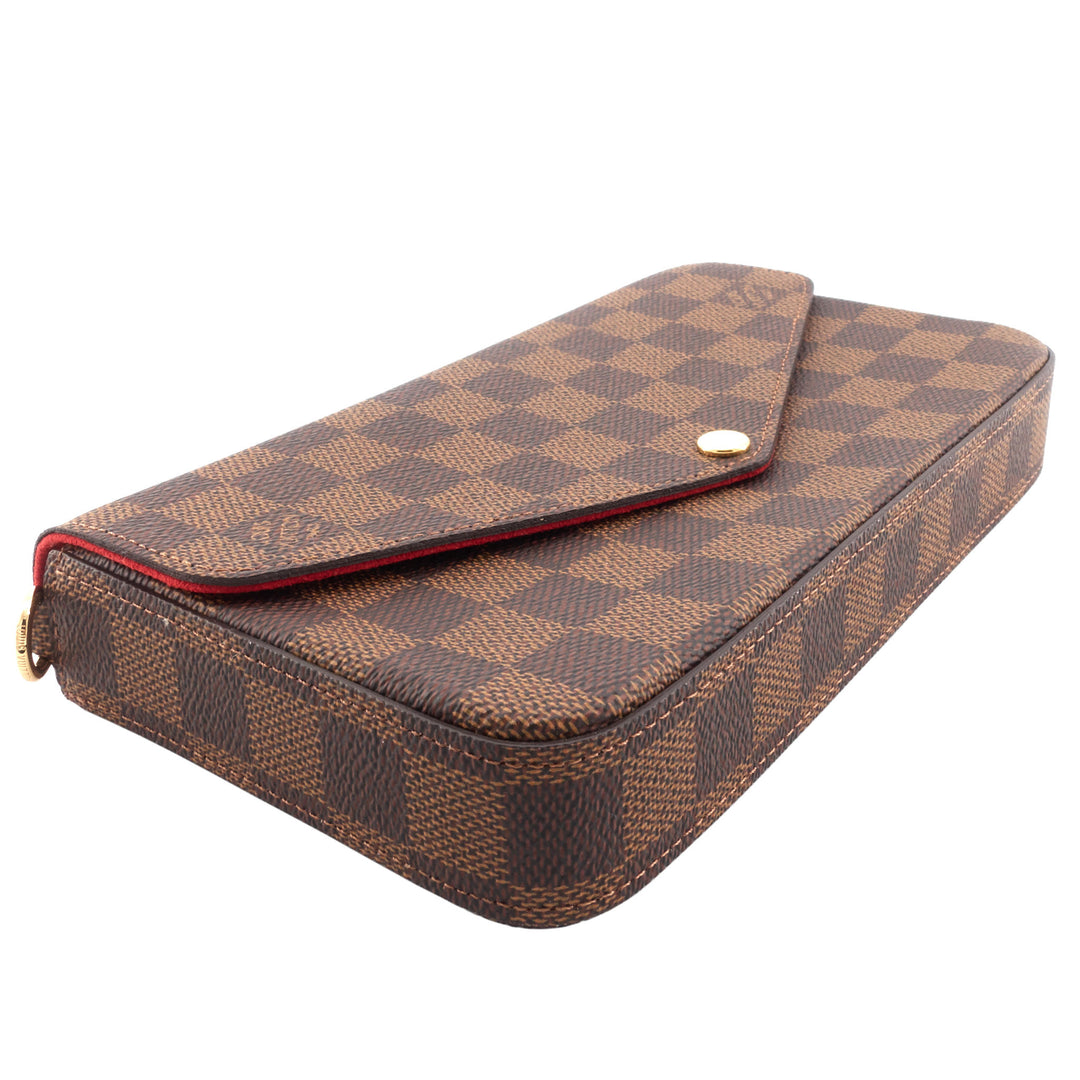 Félicie Pochette Damier Ebene Canvas Bag