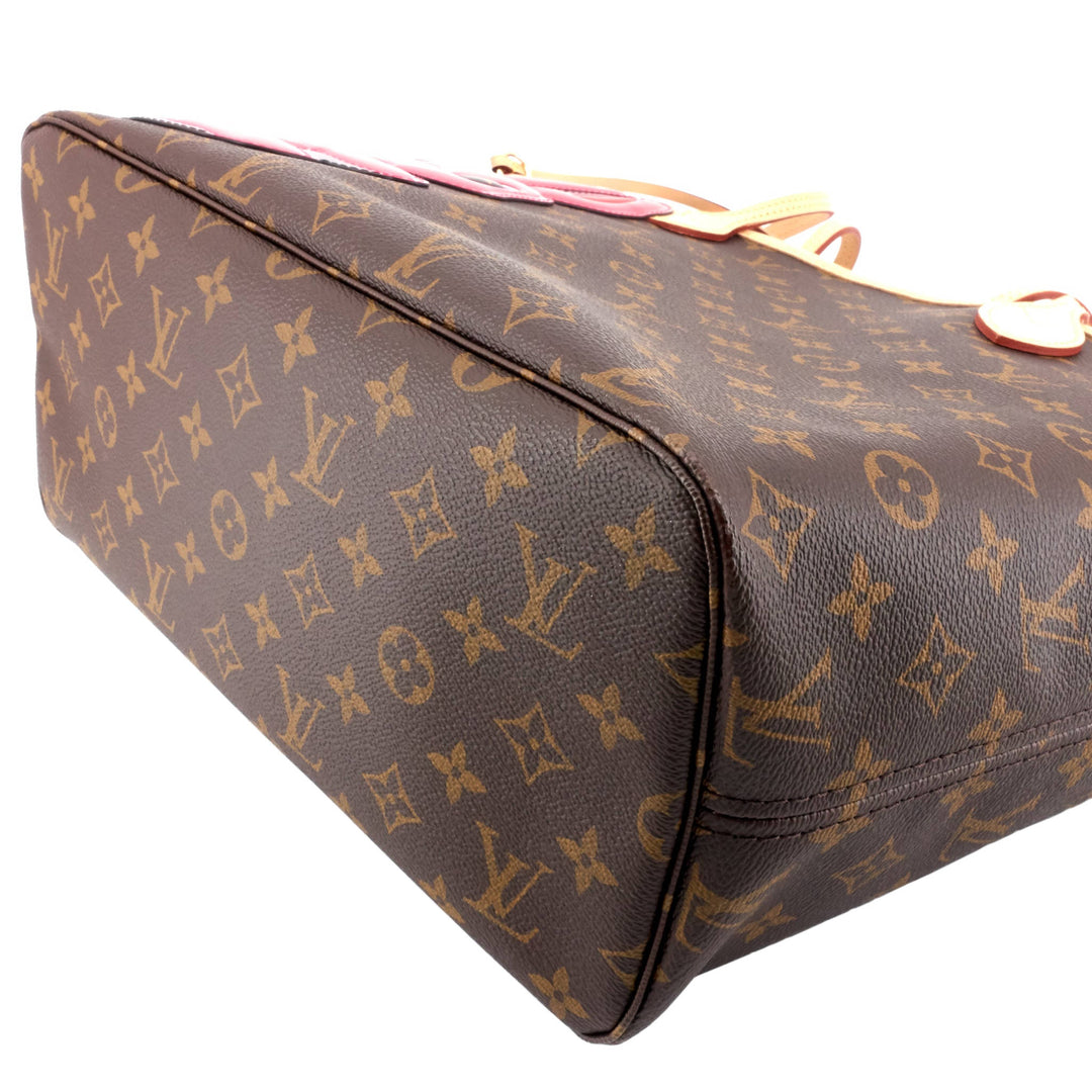 Neverfull MM Rabbit Monogram Canvas Bag with Pouch