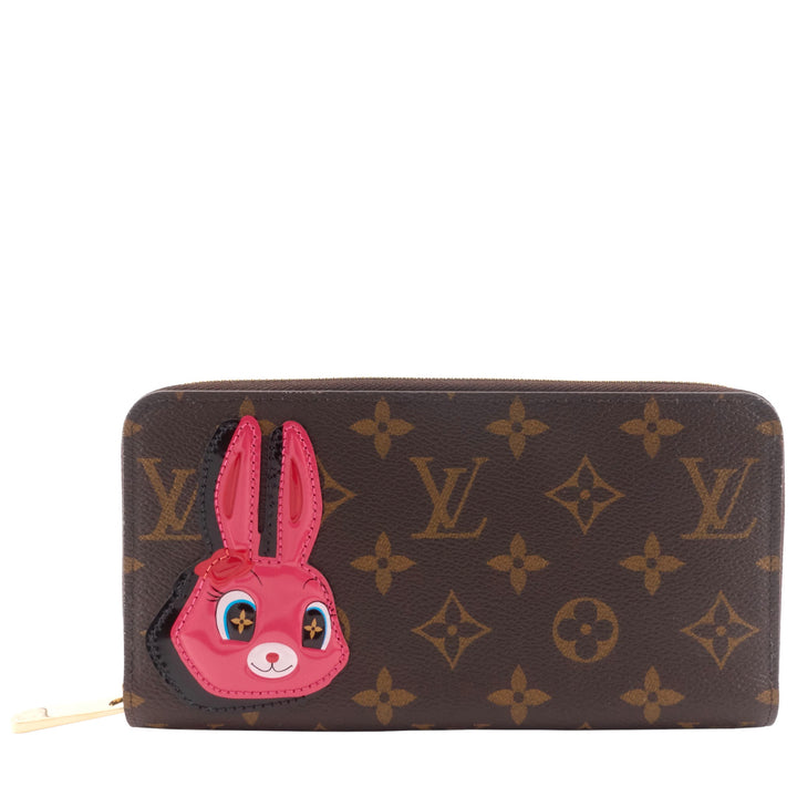 Zippy Rabbit Monogram Canvas Wallet