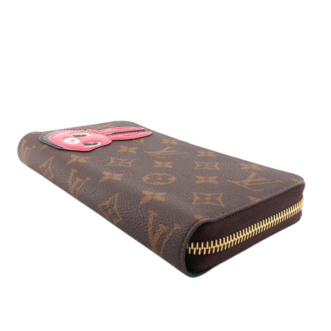 Zippy Rabbit Monogram Canvas Wallet