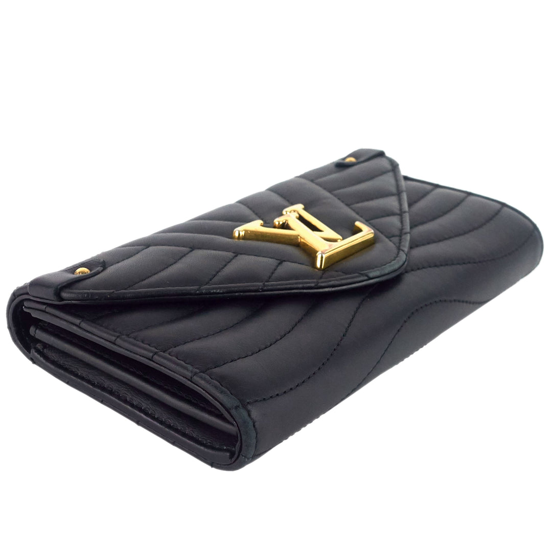 New Wave Calfskin Leather Long Wallet