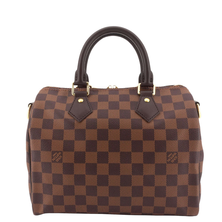 Speedy 25 Bandoulière Damier Ebene Canvas Bag