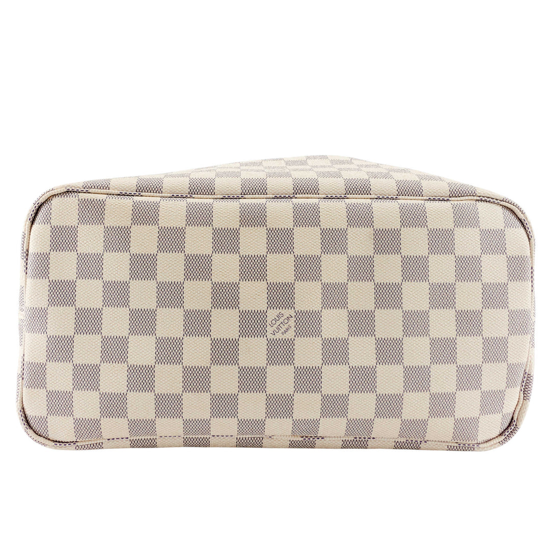 Neverfull MM Damier Azur Canvas with Pouch