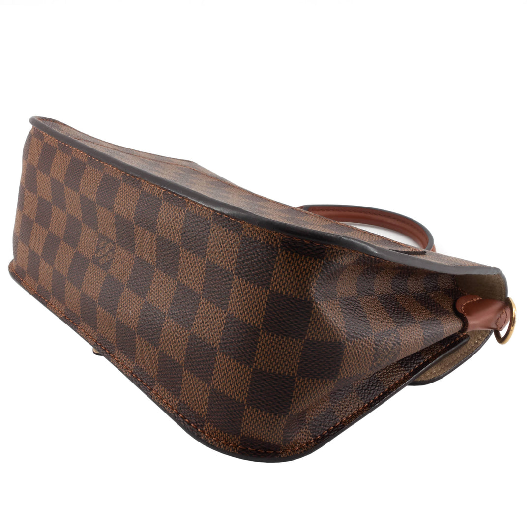 Beaumarchais Damier Ebene Canvas Bag