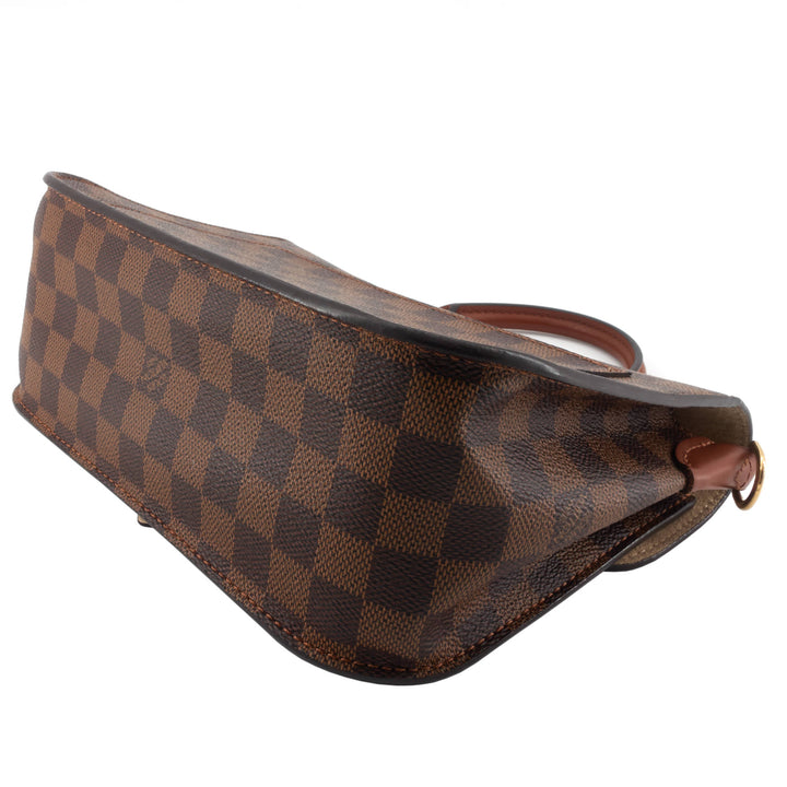 Beaumarchais Damier Ebene Canvas Bag