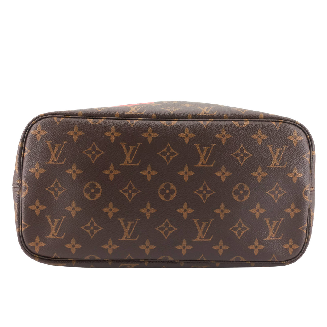 Neverfull MM World Tour Monogram Canvas Bag with Pouch