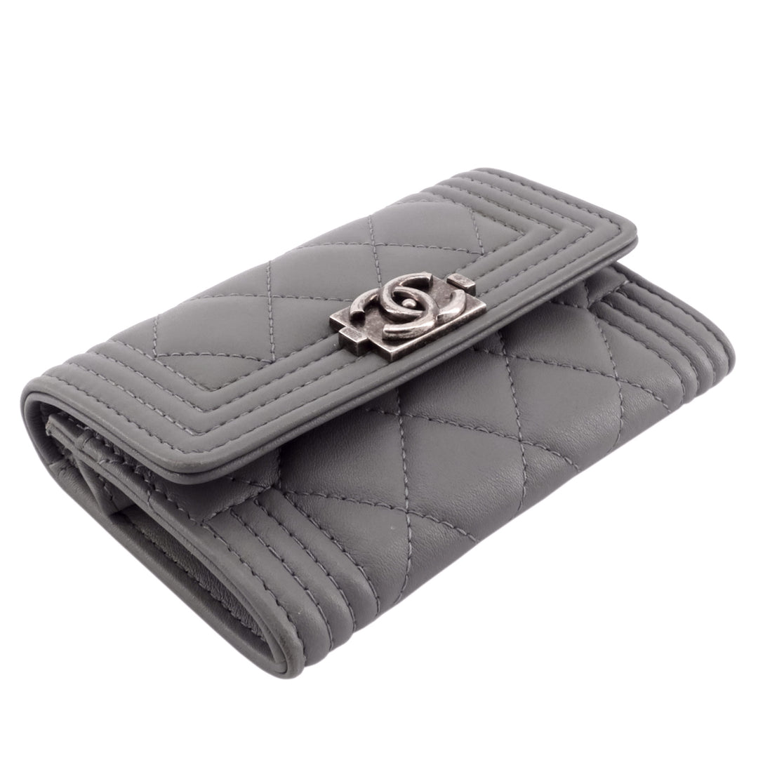 Boy Lambskin Leather Card Holder