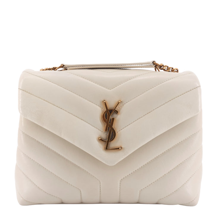 Loulou Small Chevron Leather Bag