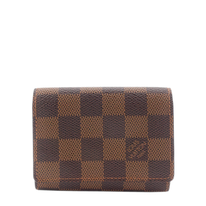 Damier Ebene Canvas Card Holder