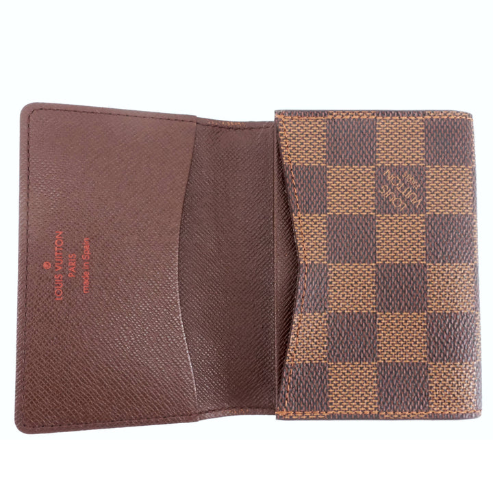 Damier Ebene Canvas Card Holder