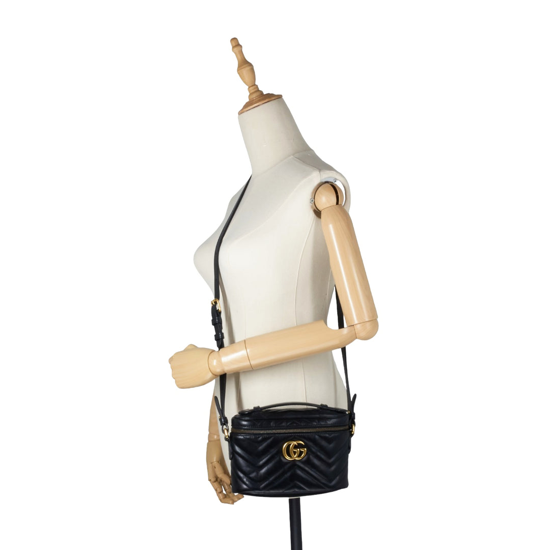 GG Marmont Mini Vanity Leather Crossbody Bag