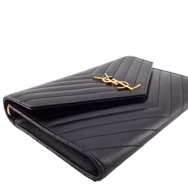 Cassandre Matelassé Grain de Poudre Leather Flap Pouch