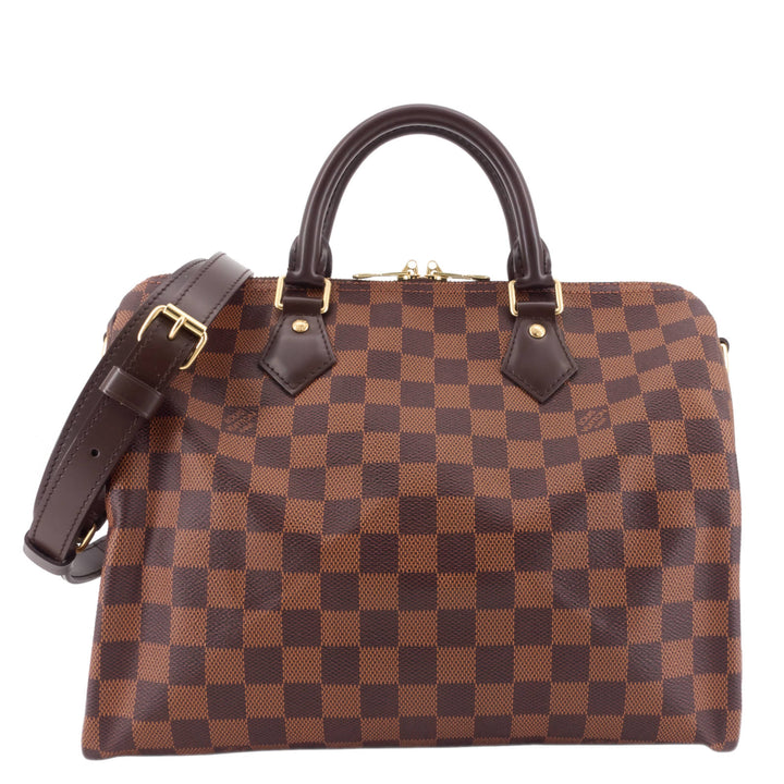 Speedy Bandoulière 30 Damier Ebene Canvas Bag