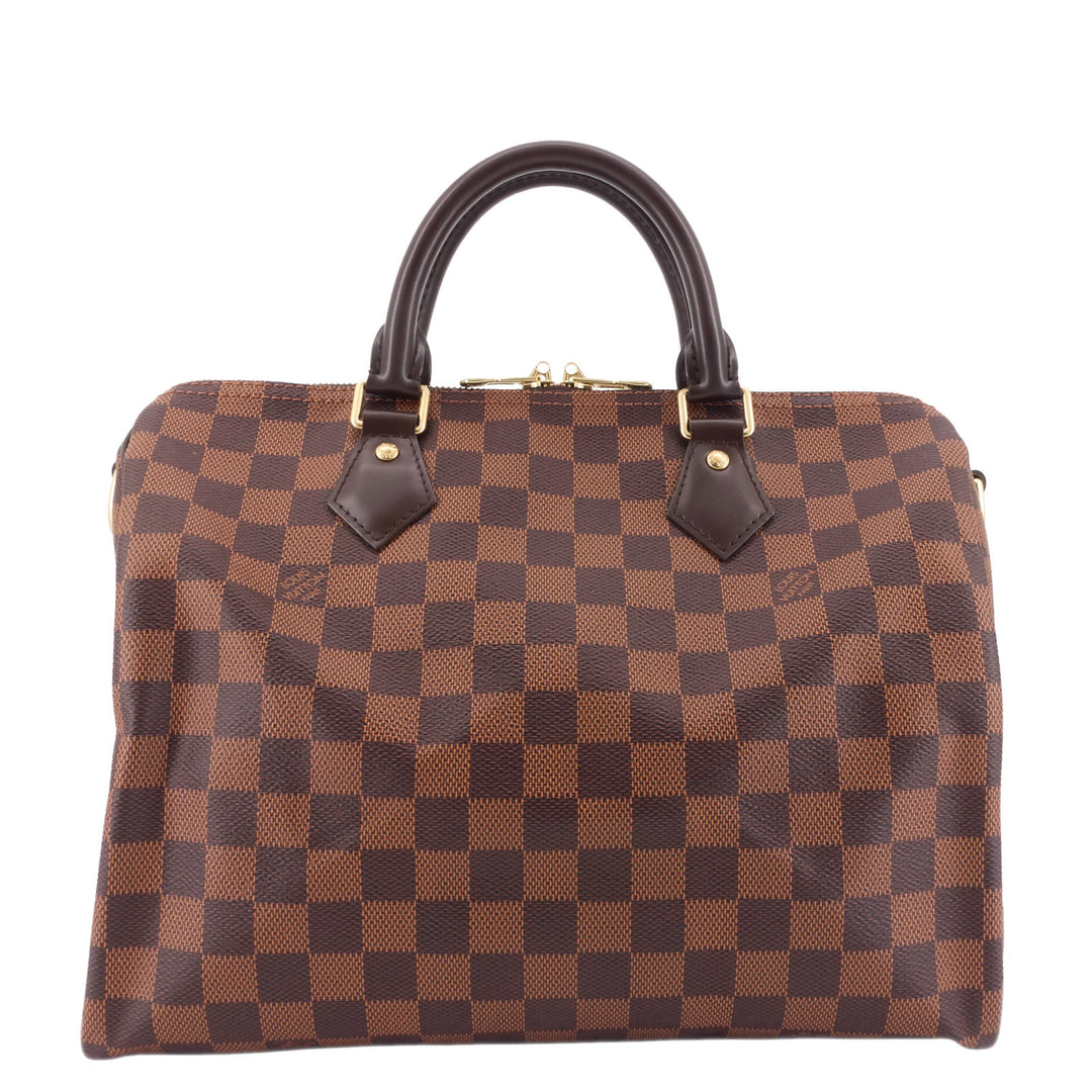 Speedy Bandoulière 30 Damier Ebene Canvas Bag