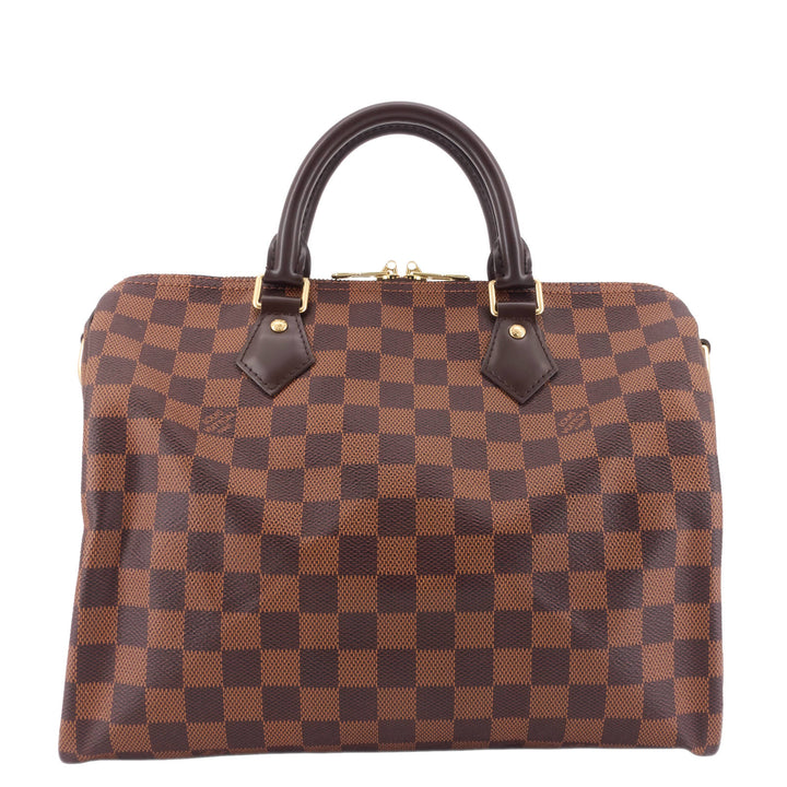 Speedy Bandoulière 30 Damier Ebene Canvas Bag