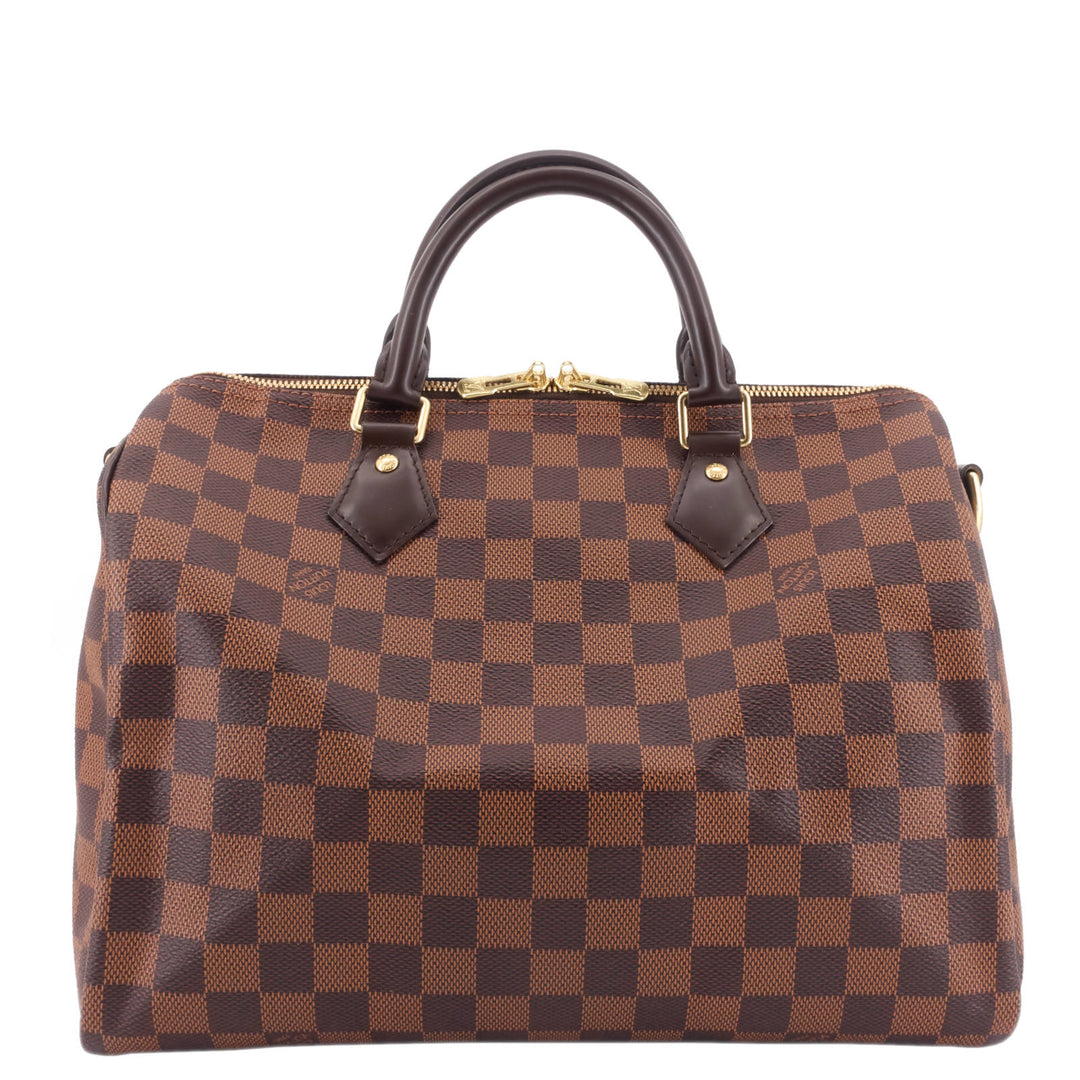 Speedy Bandoulière 30 Damier Ebene Canvas Bag