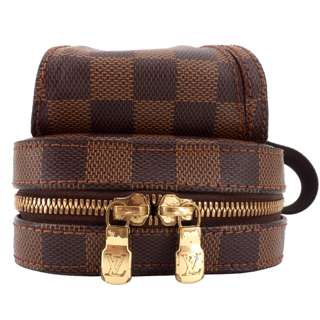 Geronimos Damier Ebene Canvas Waist Bag