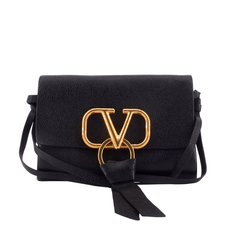 VRING Textured Calfskin Leather Belt Bag