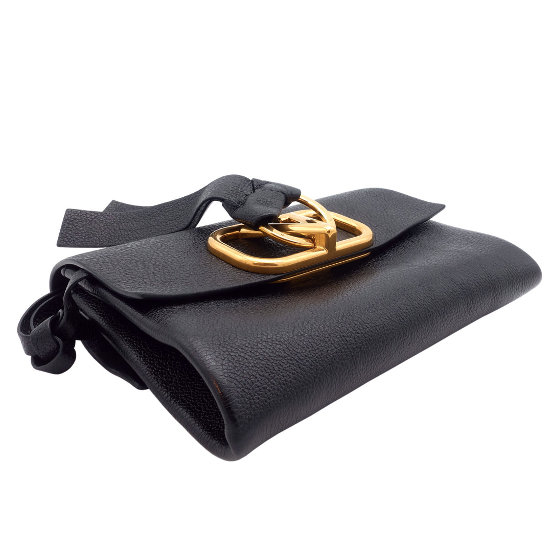 VRING Textured Calfskin Leather Belt Bag