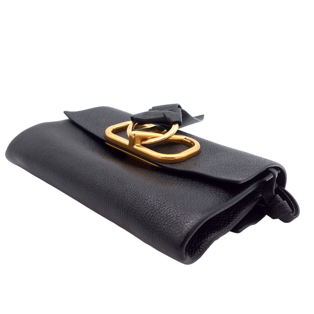 VRING Textured Calfskin Leather Belt Bag