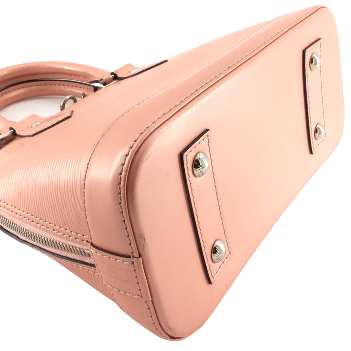 Alma BB Epi Leather Rose Nacre Bag